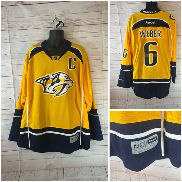 Nashville Predators Reebok Official licensed Jersey Shea Weber #6 Men’s Size XXL